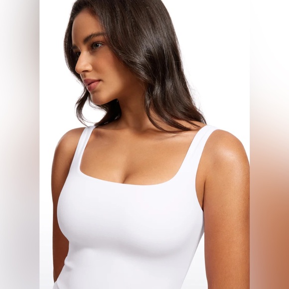 Butterluxe Double Lined Square Neck Tank Tops - Picture 3 of 5